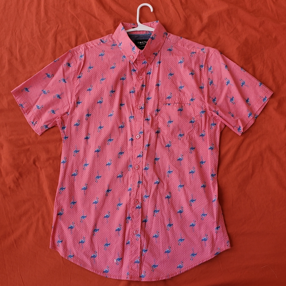 Nautica Pink and Blue Anchor Shirt